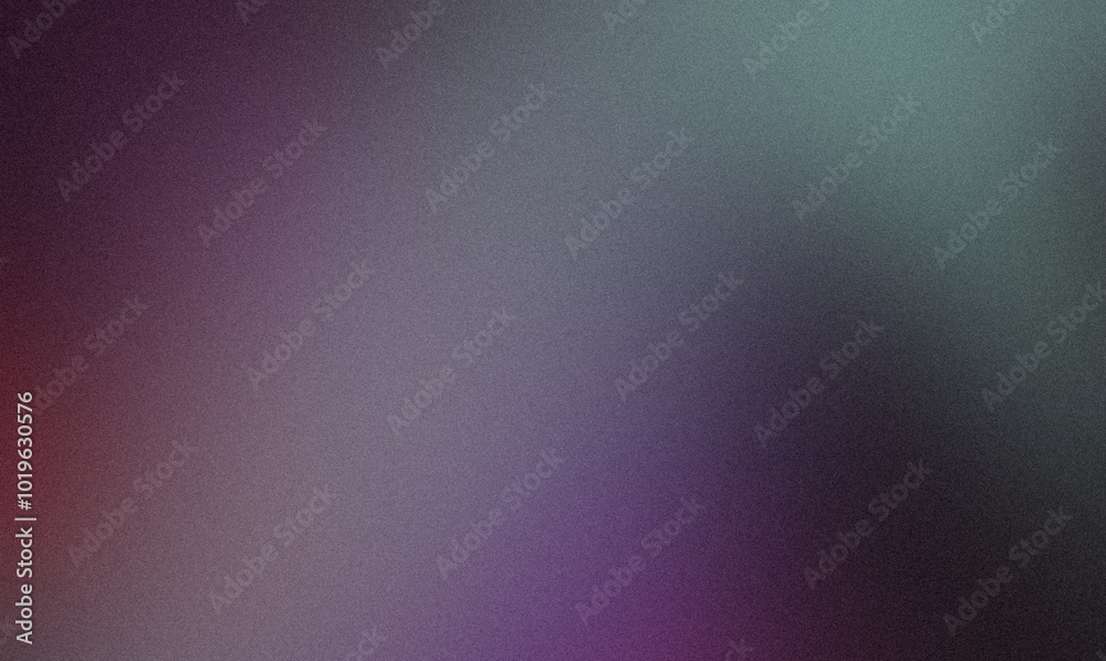 Purple magenta gray abstract dark color spot grainy gradient backdrop design. Elegant glowing wave shaped noisy gradient with bright, glow, Vibrant, noise colors banner or poster