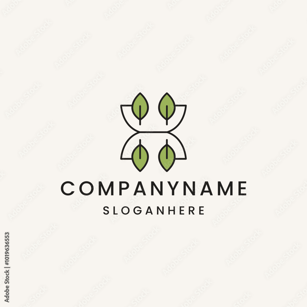 Letter h leaf logo template vector illustration design Letter h leaf logo template vector illustration design