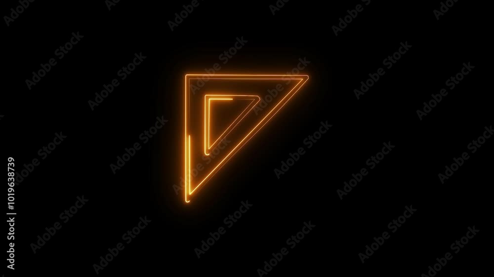 Animation of sketching arc ruler icon background 4k video. Animation of sketching arc ruler icon background 4k video.