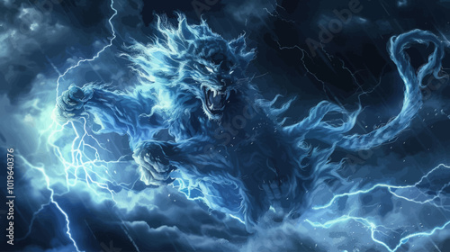 Blue Lightning Tiger  
