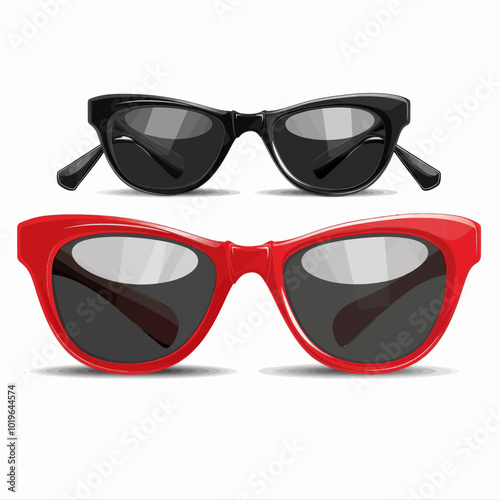 Red and Black Sunglasses  
