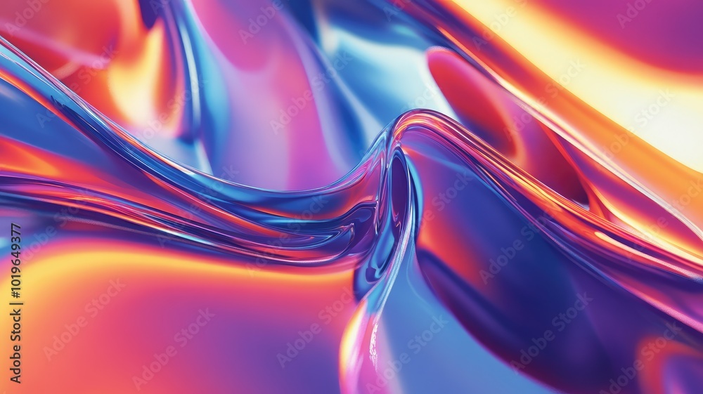 Abstract Wavy Pattern with Vibrant Colors Abstract Wavy Pattern with Vibrant Colors