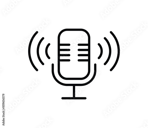 microphone icon outlines