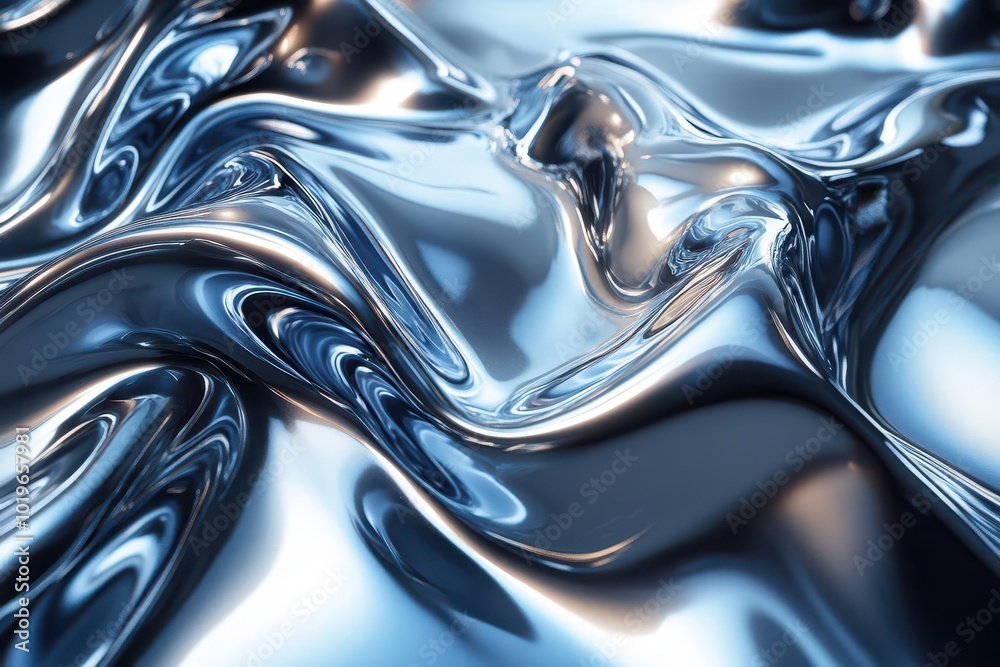 sleek metallic background showcasing a glam metal texture that resembles liquid chrome evoking a futuristic and hightech feel with reflective surfaces and deep shadows sleek metallic background showcasing a glam metal texture that resembles liquid chrome evoking a futuristic and hightech feel with reflective surfaces and deep shadows