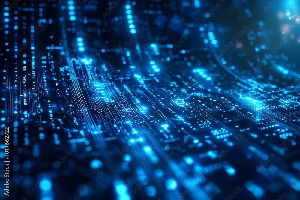 Digital Technology background of data and network created with Generative AI Digital Technology background of data and network created with Generative AI