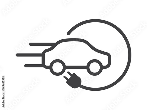 fast charging car icon