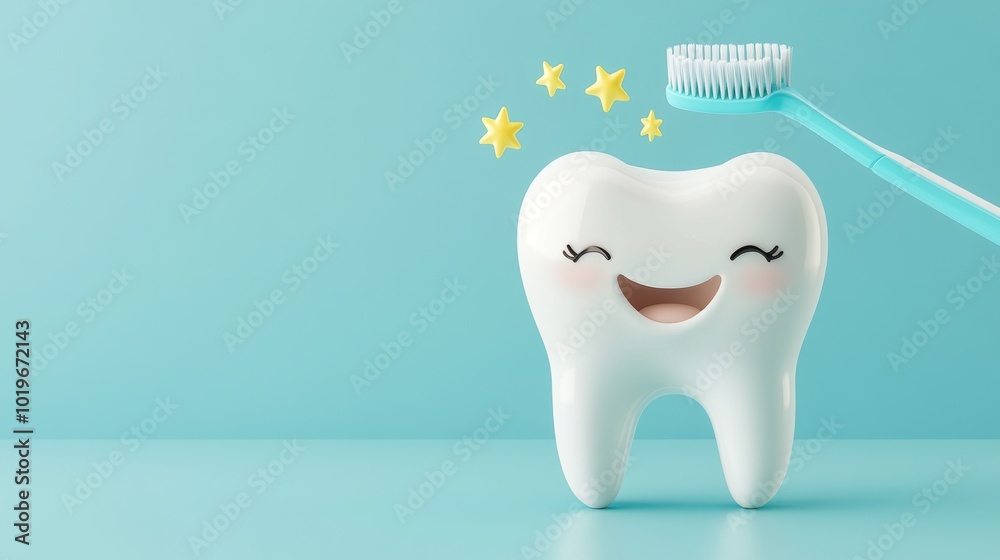 smiling anthropomorphic tooth character, cute smiling anthropomorphic tooth character, cute