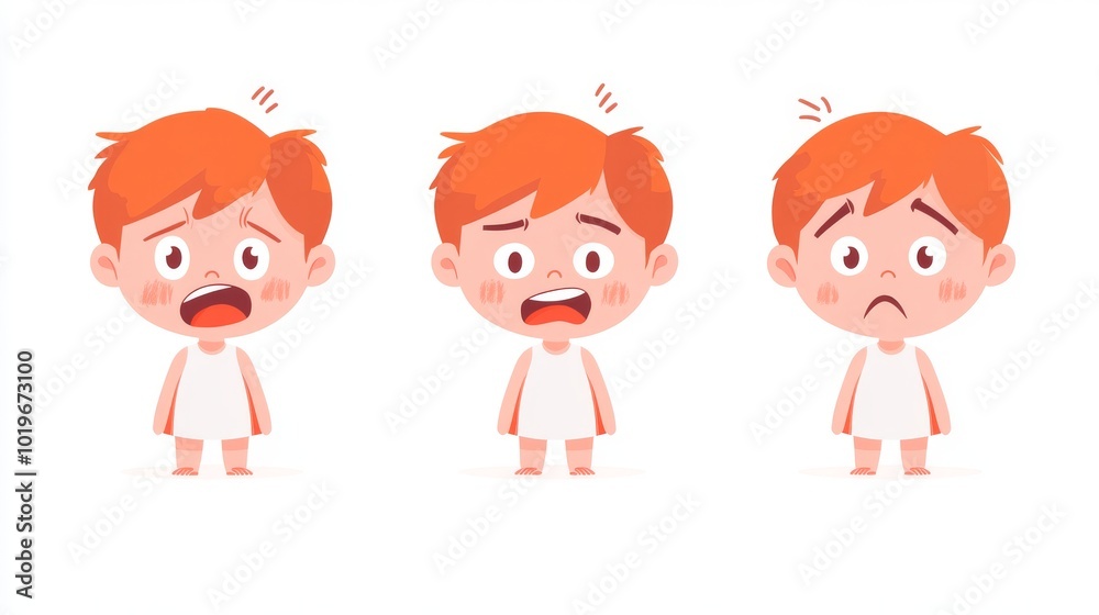 illustrated child figure displaying common illustrated child figure displaying common