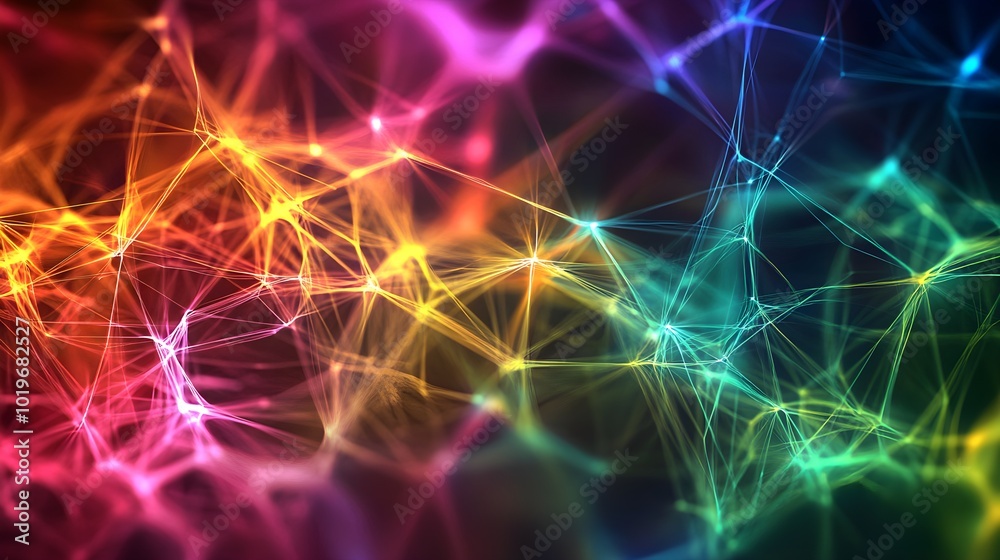Colorful Abstract Flow of Creative Ideas