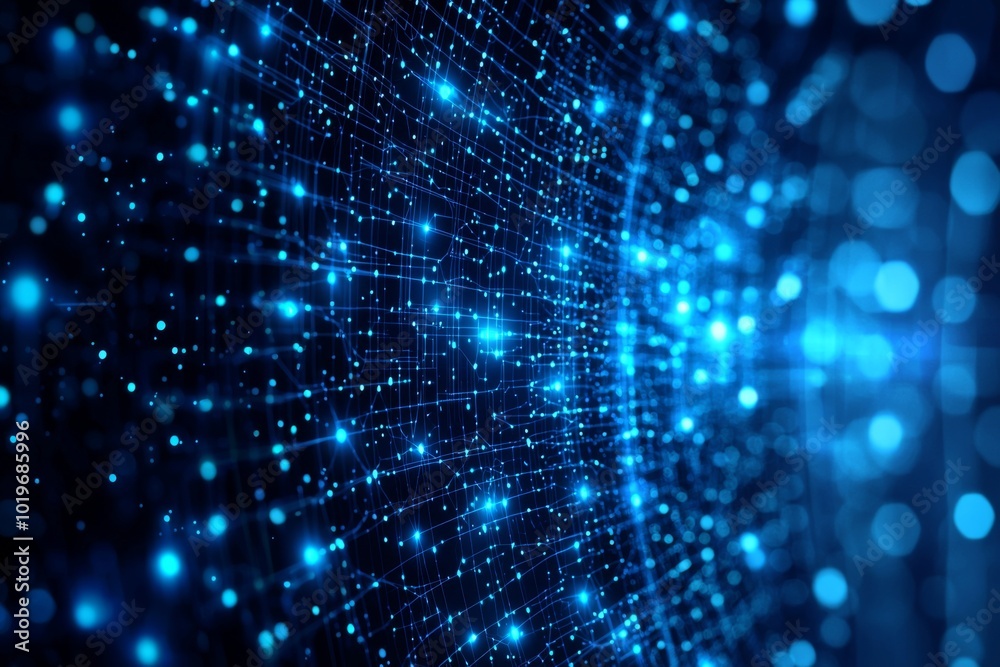 Digital Technology background of data and network created with Generative AI Digital Technology background of data and network created with Generative AI