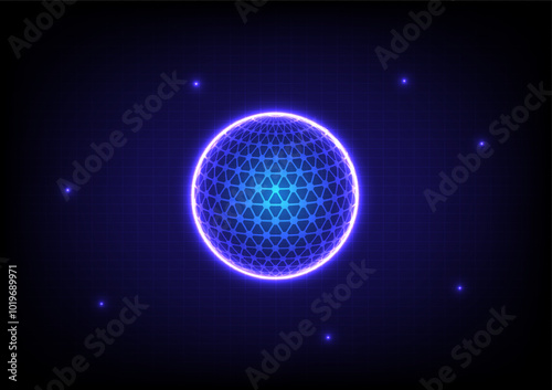 Global connection network background. Futuristic circuit board. Internet or communication technology. Map points and business concept. Vector illustration.