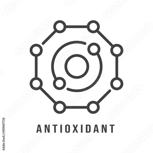 antioxidant icon lines