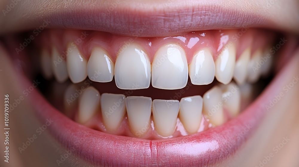 Fototapeta premium Visual storytelling on orthodontic treatments, highlighting before-and-after braces results, straightened teeth, and enhanced dental health