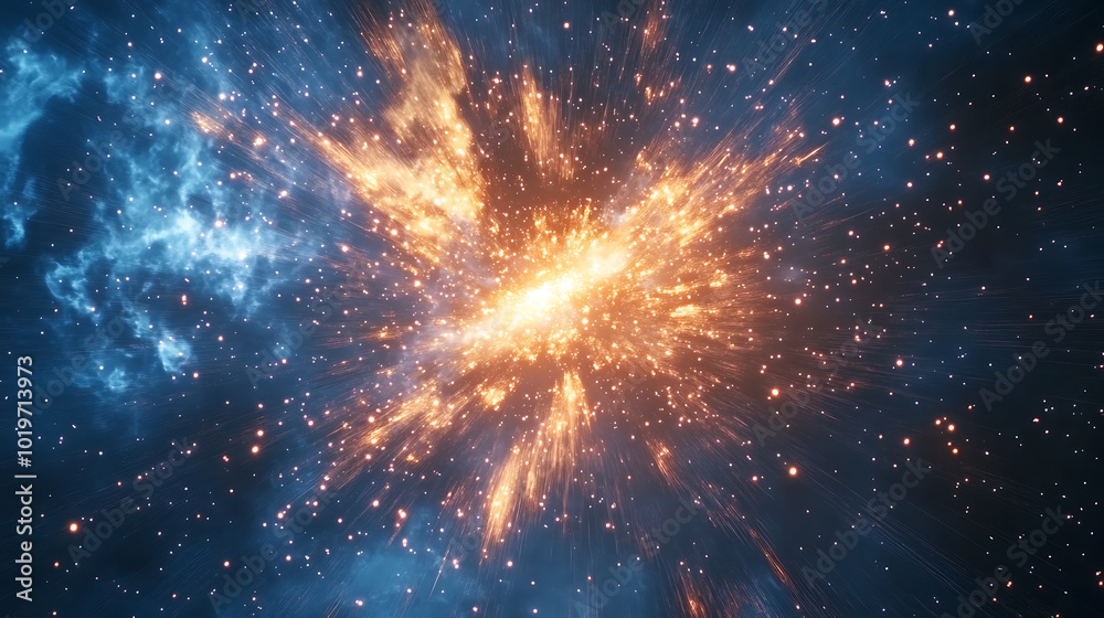 custom made wallpaper toronto digitalExplosive cosmic event with bright stars and vibrant colors