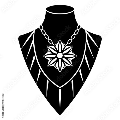 Jewelry silhouette icon isolated