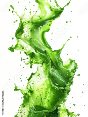 Green Liquid Splash  
