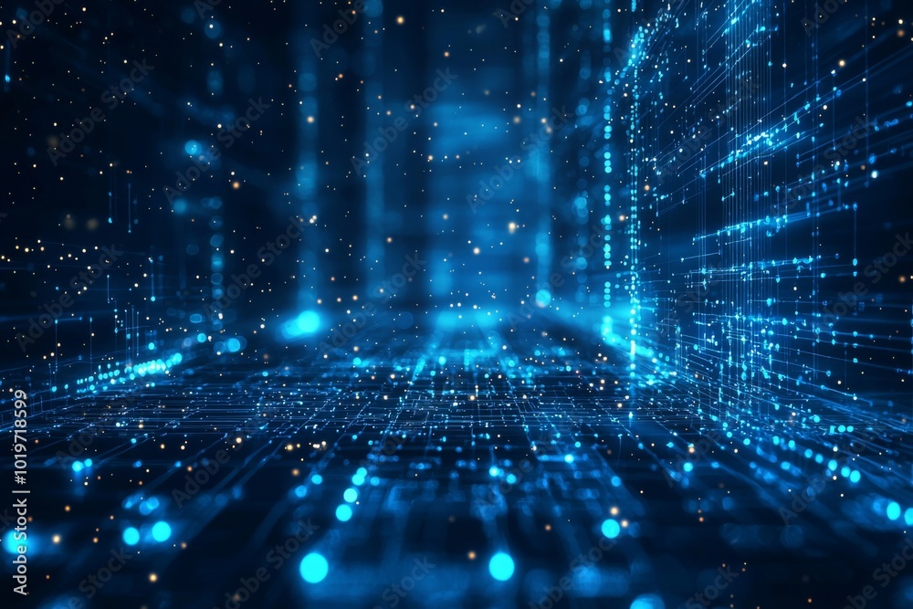 Digital Technology background of data and network Digital Technology background of data and network