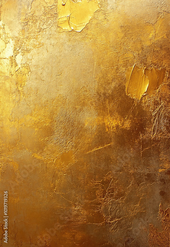 Gold textured background golden foil metallic sheet or paper for advertising campaign and animation 