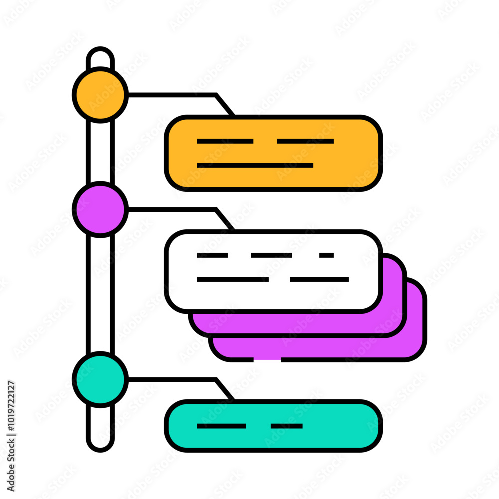 task batching time management line icon vector. task batching time management sign. isolated symbol illustration task batching time management line icon vector. task batching time management sign. isolated symbol illustration