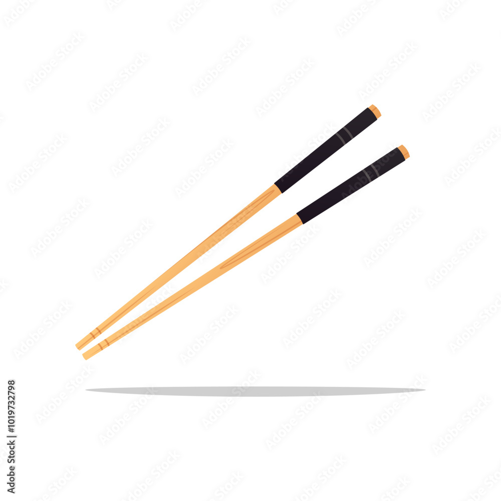 Chopsticks vector isolated on white background. Chopsticks vector isolated on white background.