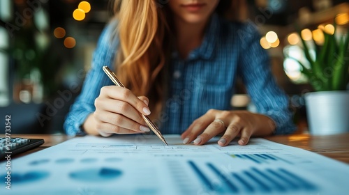 Finance Analyst with Cost Benefit Analysis concept