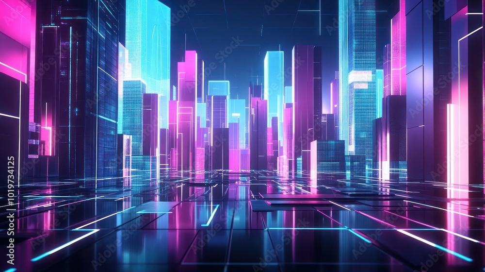 Neon Cityscape Neon Cityscape