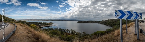 Photos Panoramic view of Los Molinos reservoir in Villa Ciudad Parque, near Villa Gener