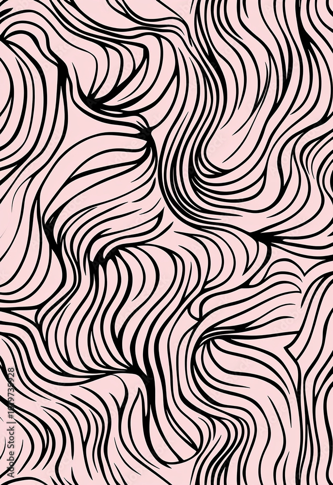 This image showcases complex wavy line patterns with a fluid artistic motion. This image showcases complex wavy line patterns with a fluid artistic motion.