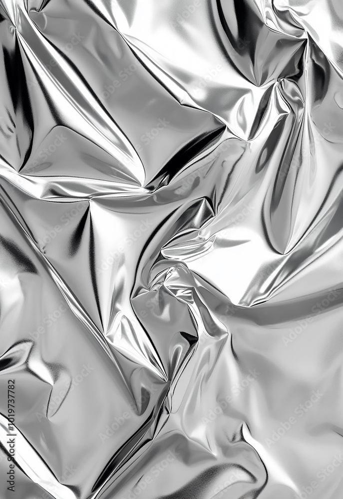 custom made wallpaper toronto digitalcrumpled paper texture Shiny silver foil texture. Silver foil background