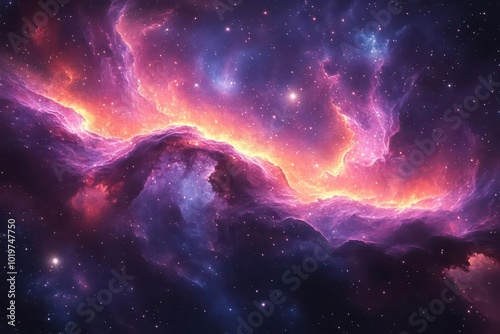 stunning nebula wallpaper showcasing swirling stardust in rich blue purple and magenta hues evoking a sense of wonder and the vastness of the galaxy