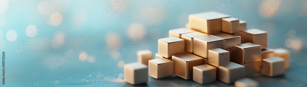 Wooden blocks arranged in a pyramid on a teal background, representing creativity, construction, and structure. Wooden blocks arranged in a pyramid on a teal background, representing creativity, construction, and structure.