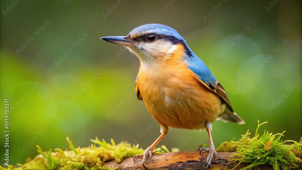 Fototapeta premium Bird perched on a tree branch