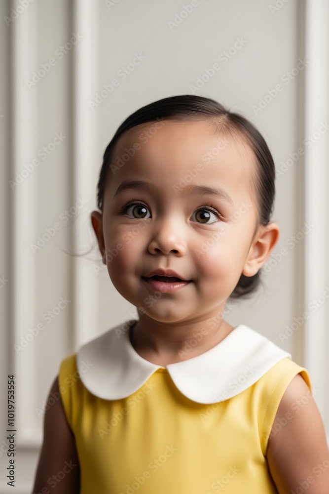A little girl with a surprised look on her face. A little girl with a surprised look on her face.
