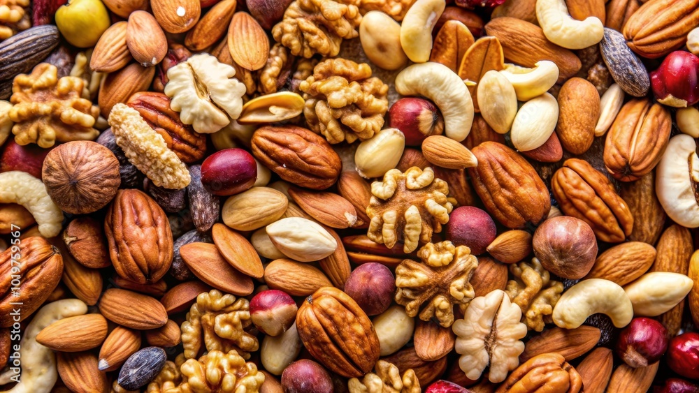 Close up of various nuts, a nutritious and healthy food choice , nuts, close up, healthy, nutritious, food, almonds Close up of various nuts, a nutritious and healthy food choice , nuts, close up, healthy, nutritious, food, almonds