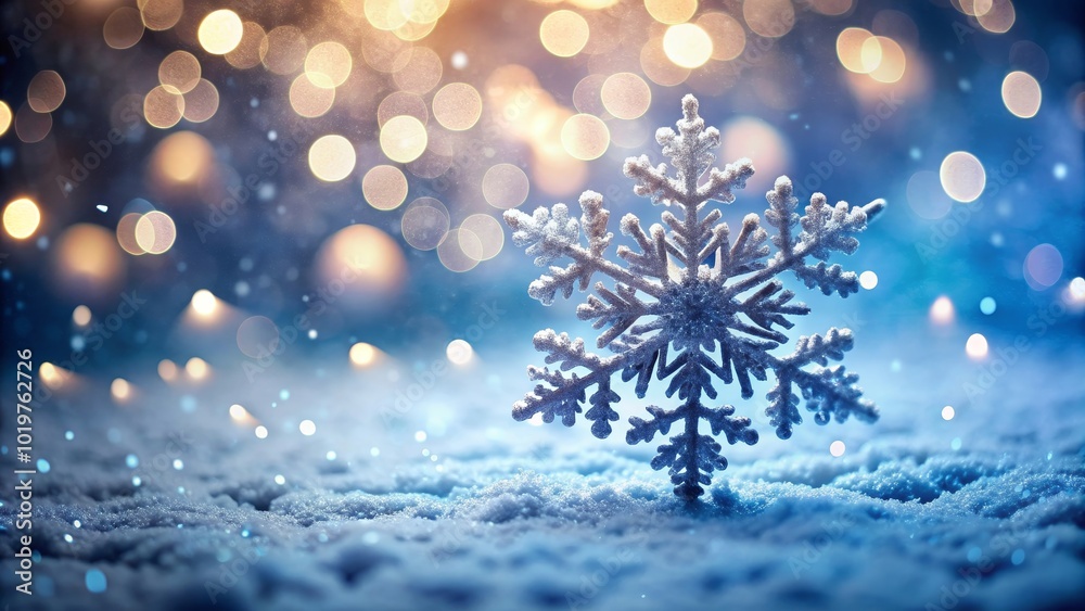 Captivating bokeh background with snow flake , winter, holiday, Christmas, festive, blurred, lights, abstract, seasonal, white