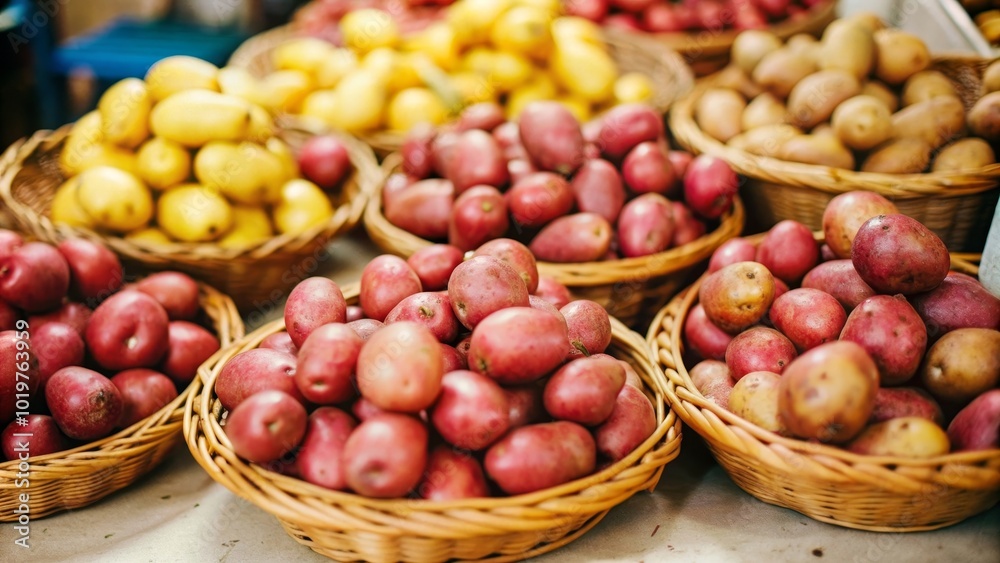 A basket filled with bright red apples A basket filled with bright red apples