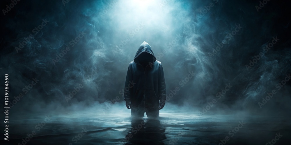 Obraz premium Abstract dark background with a mysterious and ethereal feel, abstract, dark, background, texture, mysterious, ethereal, shadowy