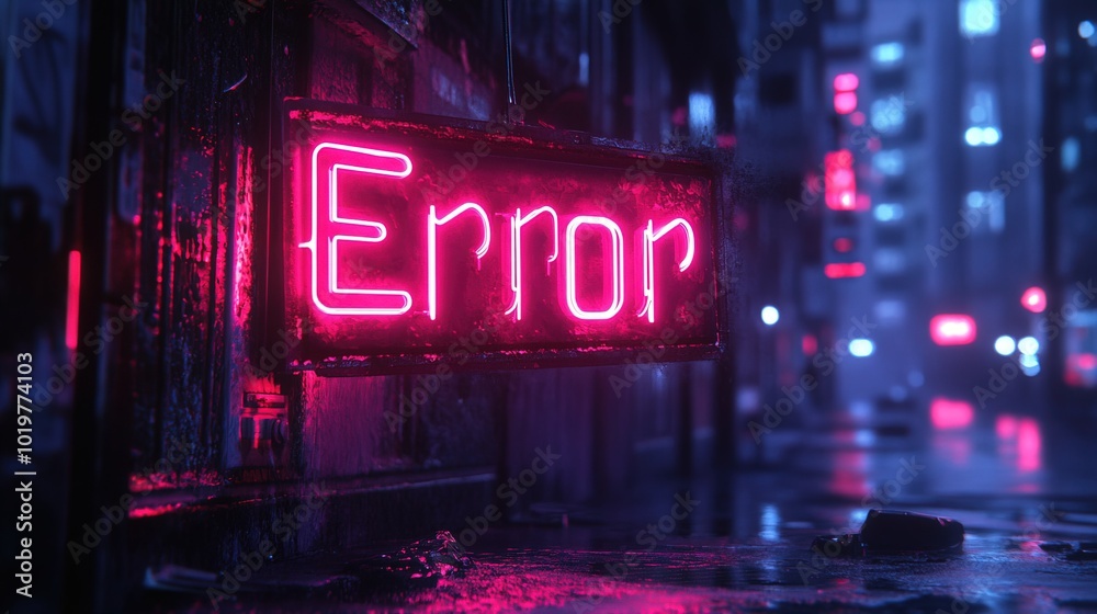 Error technology graphic background Error technology graphic background
