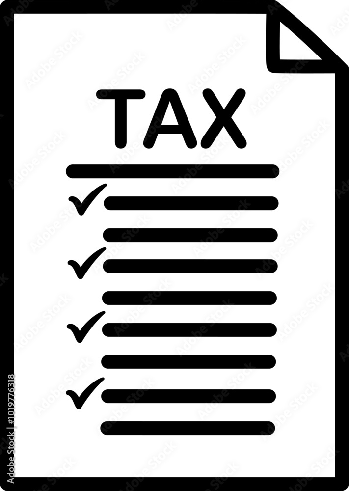 Tax compliance icon. Tax checklist vector icon. Replaceable vector design. Tax compliance icon. Tax checklist vector icon. Replaceable vector design.