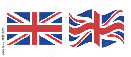 uk flag flat and waving British