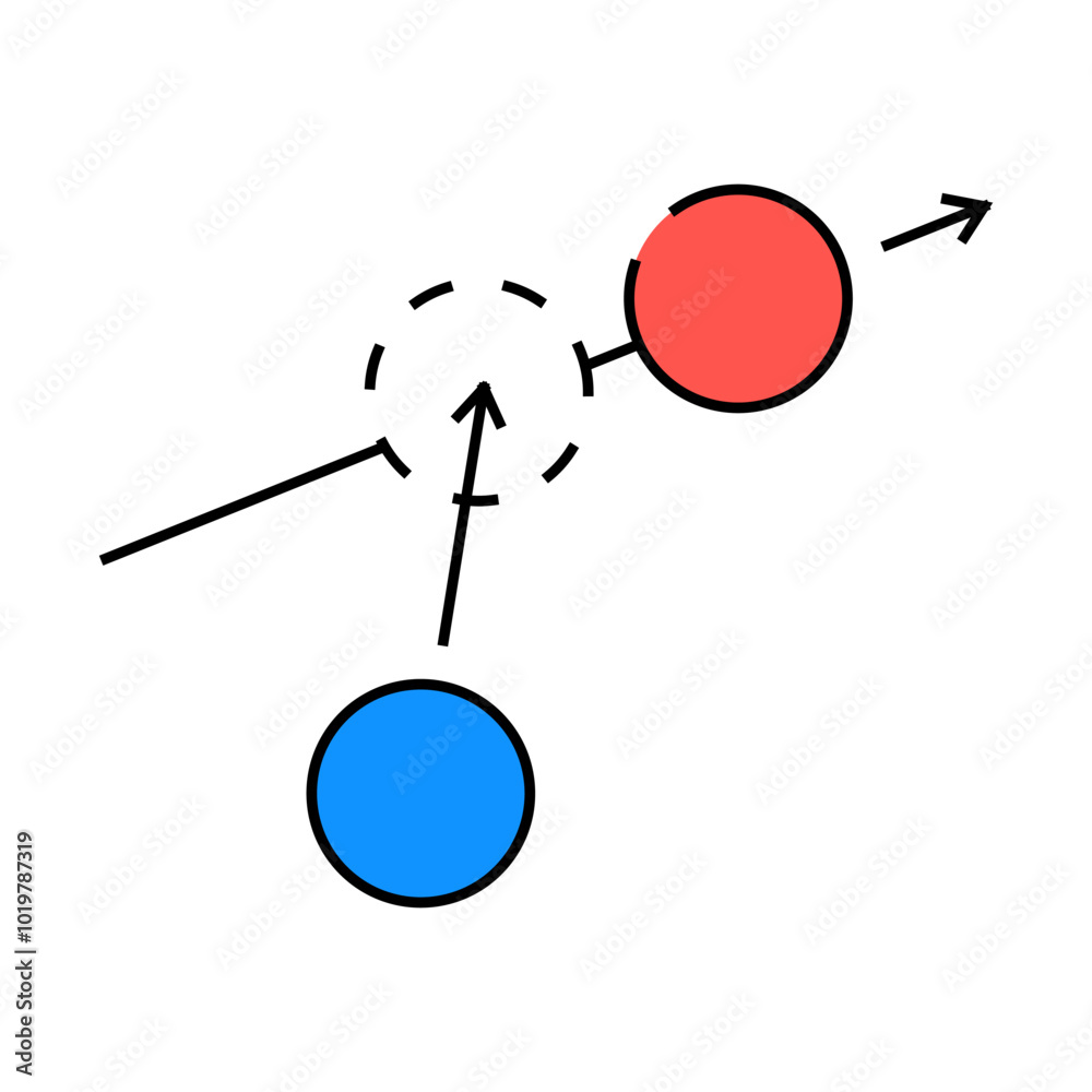 rush croquet game line icon vector. rush croquet game sign. isolated symbol illustration