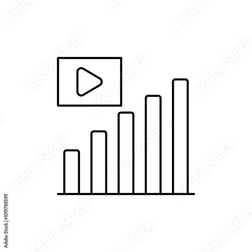 Traffic view icon, Content Curation Icon