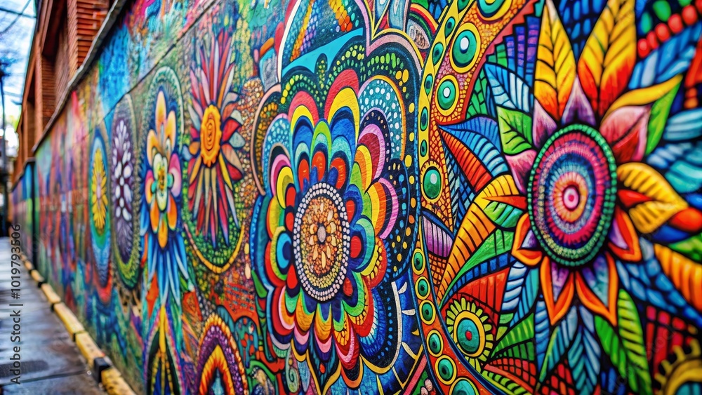 Close up view of colorful graffiti wall with intricate designs , graffiti, wall art, close up, macro, urban Close up view of colorful graffiti wall with intricate designs , graffiti, wall art, close up, macro, urban