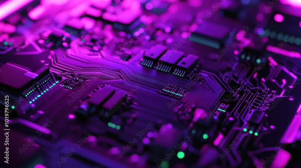 Obraz premium Close-up of a Circuit Board