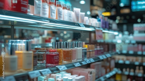 Wallpaper Mural Cosmetics Store Shelf. Torontodigital.ca