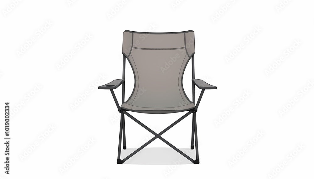 Fototapeta premium Full-Length View of Folding Chair