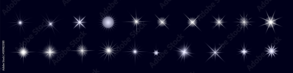 Stars bright white. Glow light effect. Transparent light effect , lens flare, explosion, glitter, sun flash, sparks and stars Stars bright white. Glow light effect. Transparent light effect , lens flare, explosion, glitter, sun flash, sparks and stars