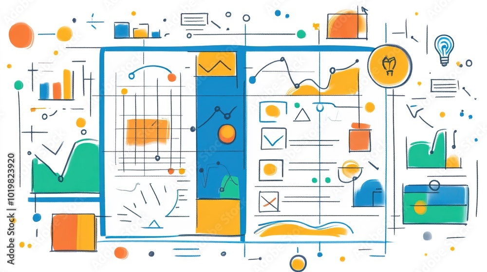 a business model canvas filled with notes and ideas a business model canvas filled with notes and ideas