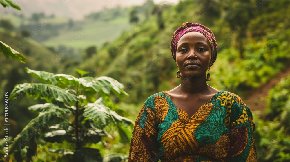 Powerful Portrait of Ugandan Woman in Natural Setting Powerful Portrait of Ugandan Woman in Natural Setting