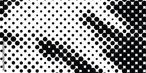 Halftone dot. Seamless border pattern. Fade gradient. Background dots. Point noise texture. Overlay effect. Gradation opacity transition. Half tone polka. Pop art polkadot design. Dotted poka. Vector